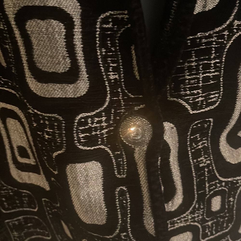 Ethnic unique black and silver jacket size M vintage - Picture 4 of 5